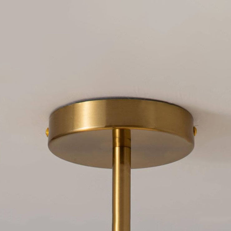 Modern Retro Amber Glass Ceiling Light