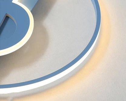 Music Note LED Flush Mount Ceiling Light