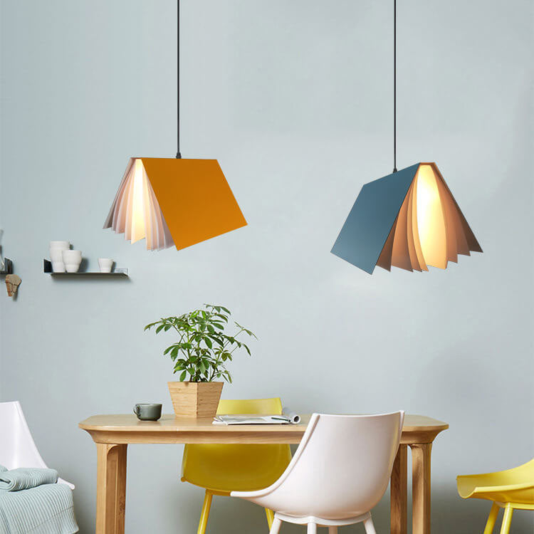 Modern Folding Book Pendant Light