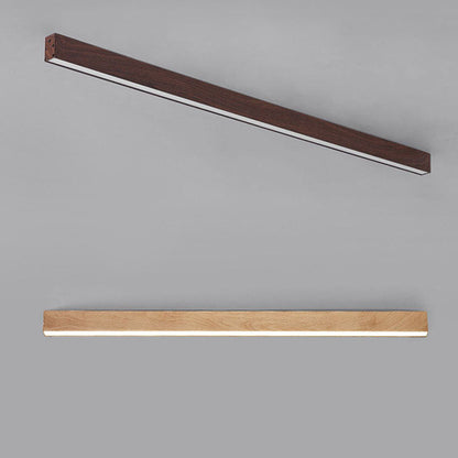 Modern Wood Linear LED Ceiling Light