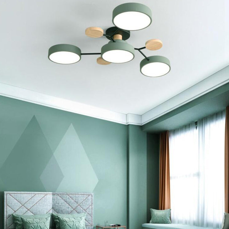 Modern Multi-Disc Branch LED Ceiling Light