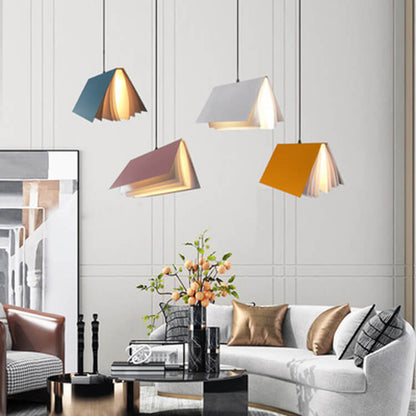 Modern Folding Book Pendant Light