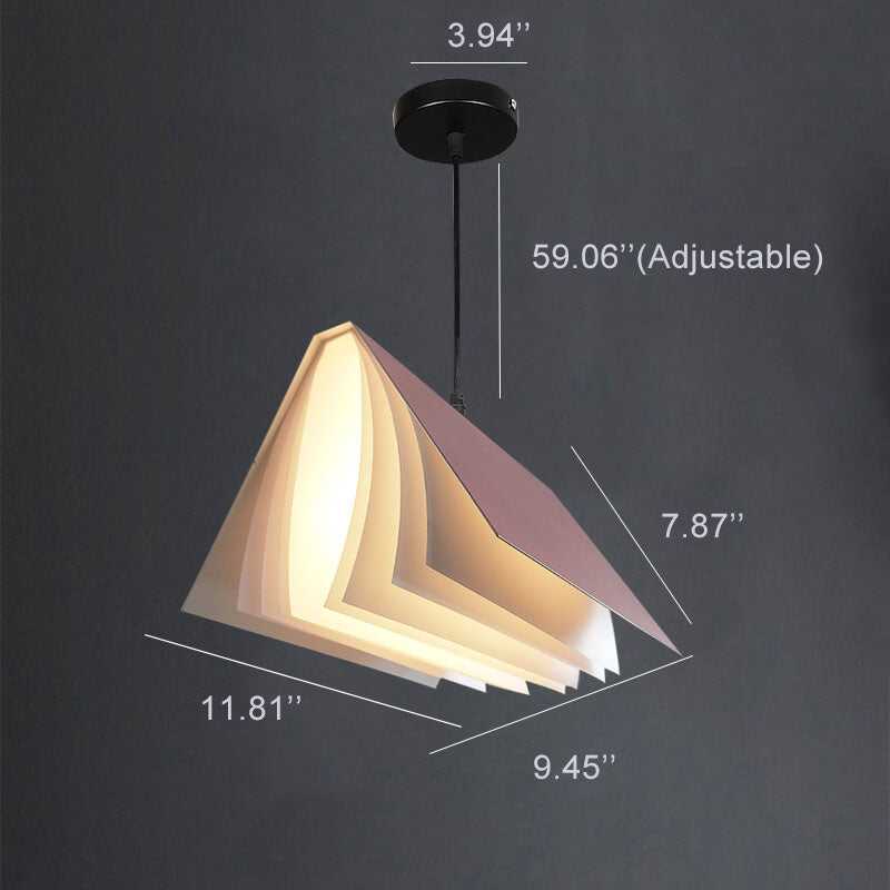 Modern Folding Book Pendant Light