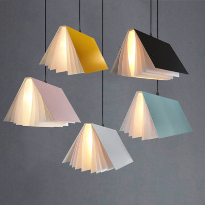 Modern Folding Book Pendant Light