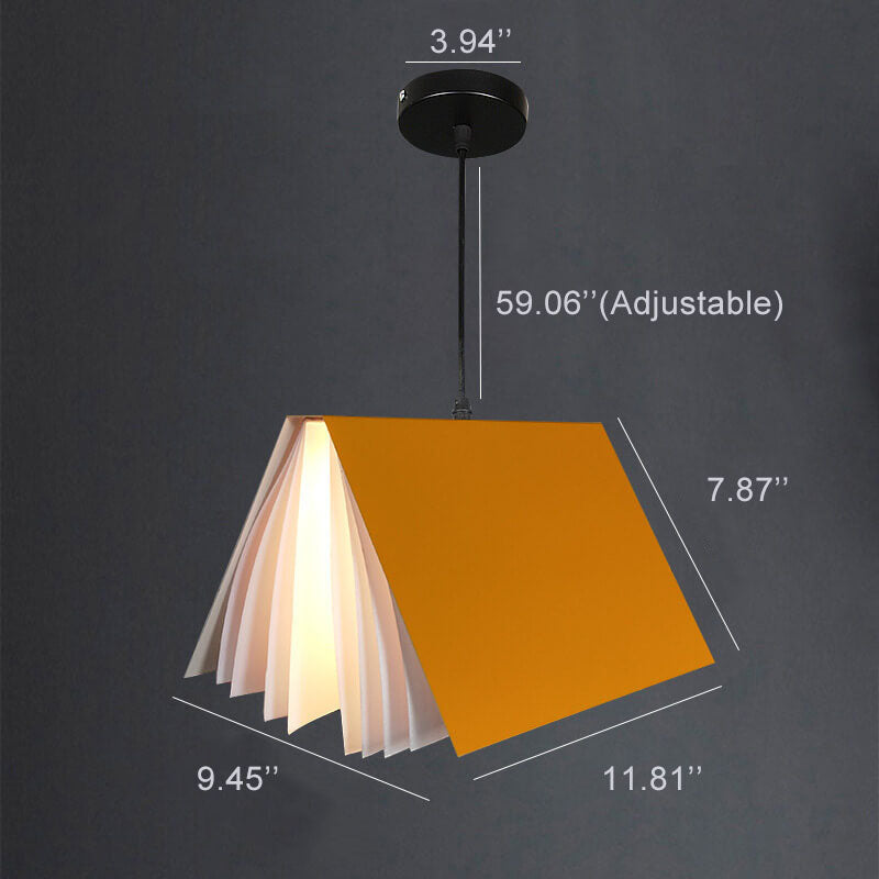 Modern Folding Book Pendant Light