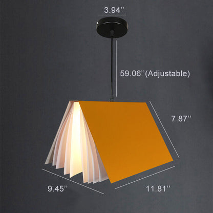 Modern Folding Book Pendant Light
