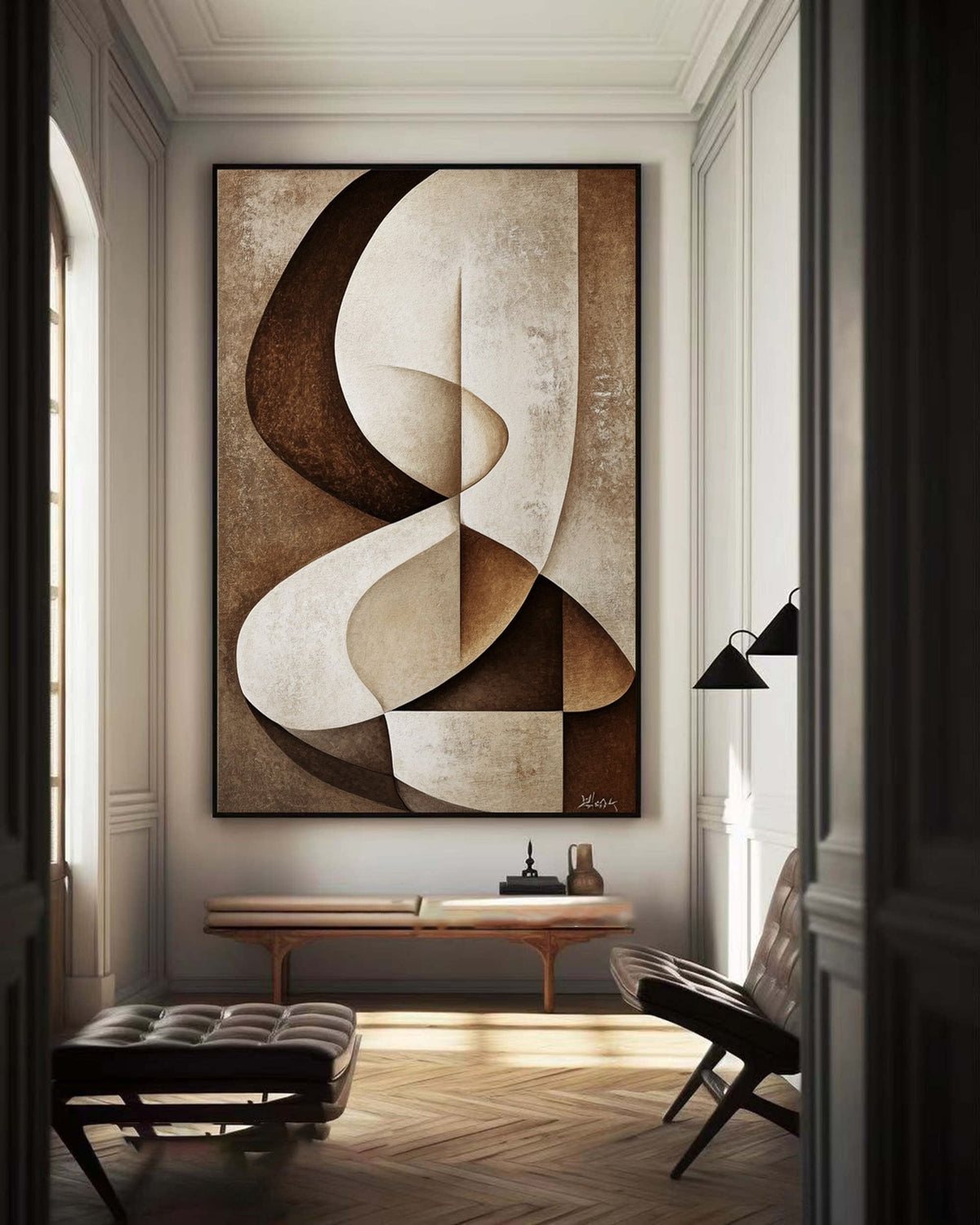 Elegant Textured Canvas Painting
