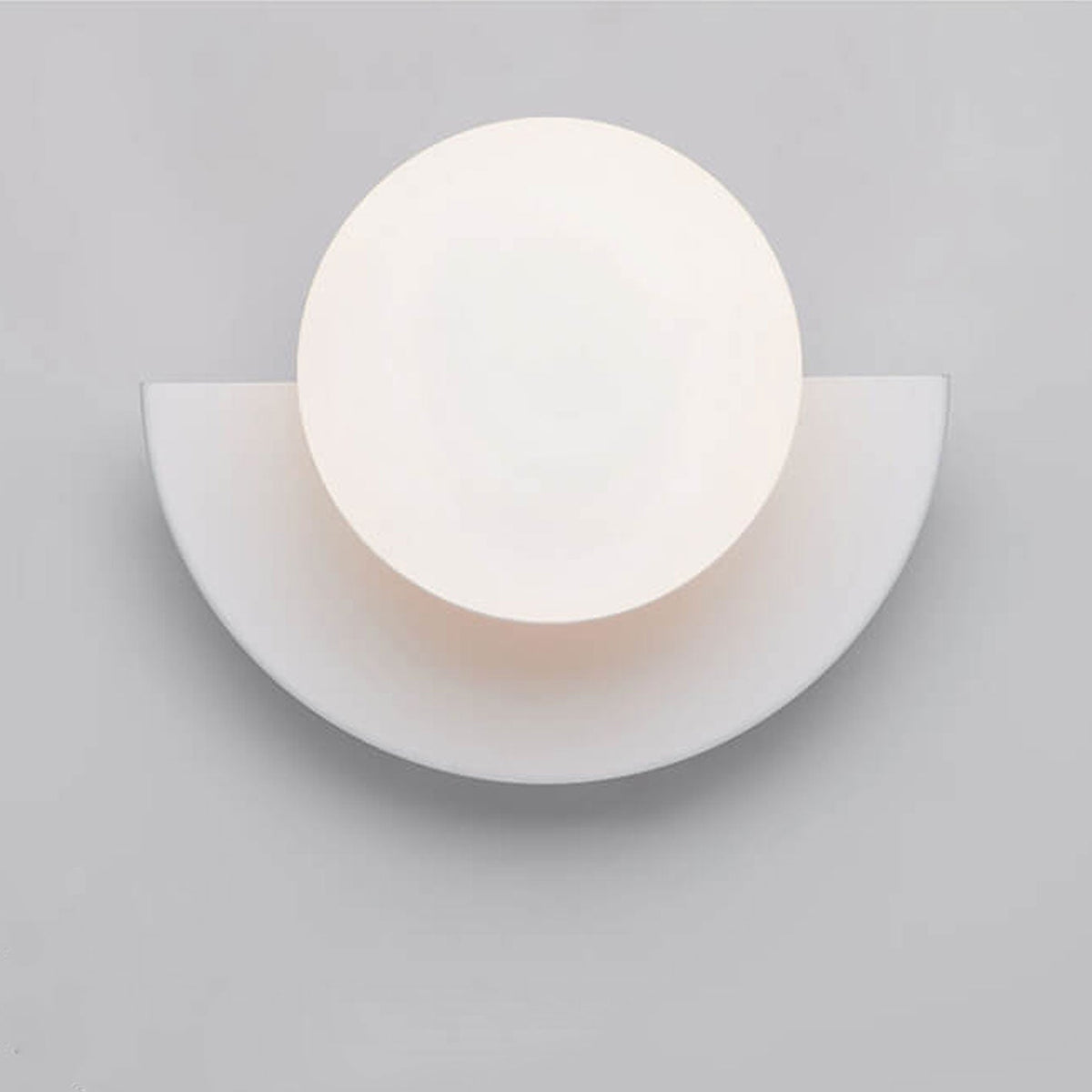 Modern Colorful Globe Wall Lamp with Semi-Circle Accent