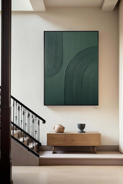 Textured Arc Canvas Painting