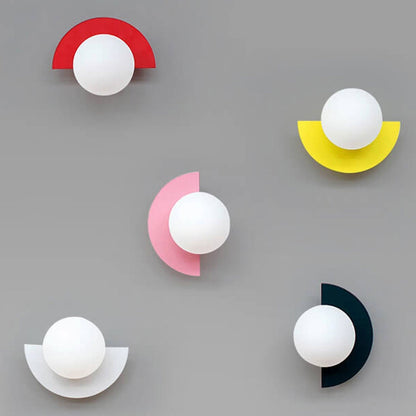 Color Pop Globe Wall Sconce Light