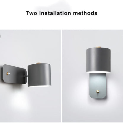 Adjustable Macaron Cylinder Wall Light