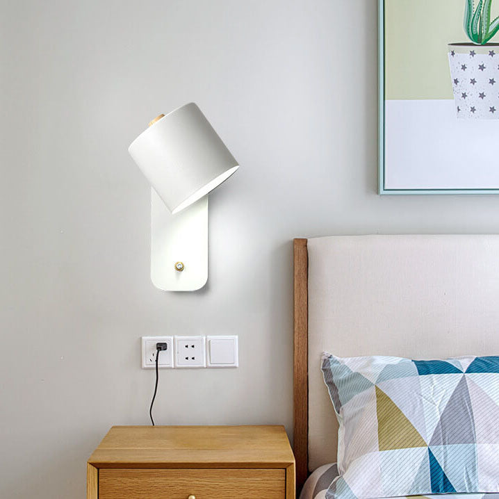 Adjustable Macaron Cylinder Wall Light