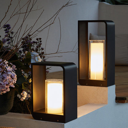 Modern Outdoor LED Frame Lantern Light