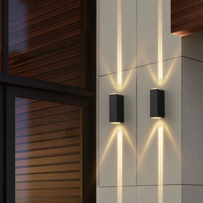 Modern Outdoor LED Up Down Wall Light