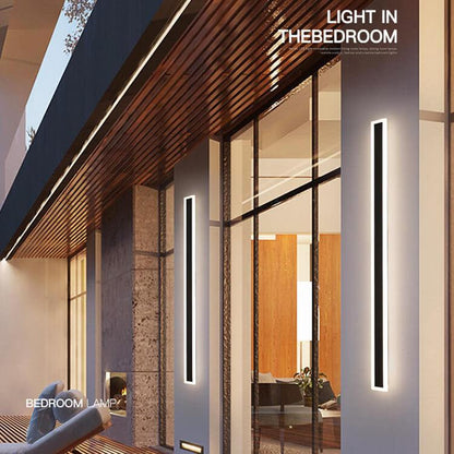Modern Vertical LED Outdoor Wall Light