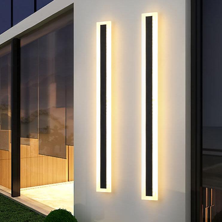 Modern Vertical LED Outdoor Wall Light