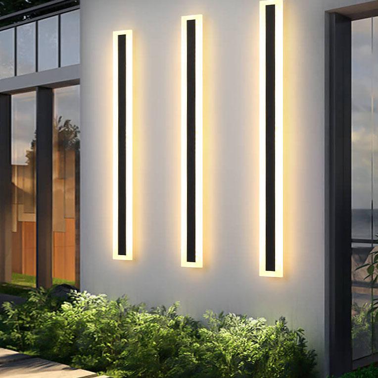Modern Vertical LED Outdoor Wall Light