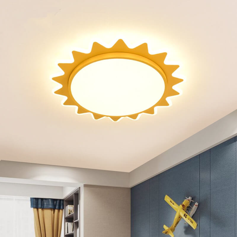 Sun Shape LED Flush Mount Ceiling Light