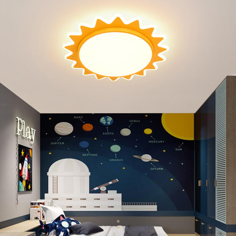 Sun Shape LED Flush Mount Ceiling Light