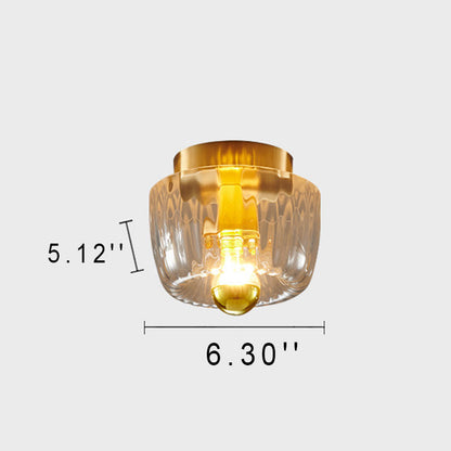 Crystal Sunburst Glow Flush Mount Light