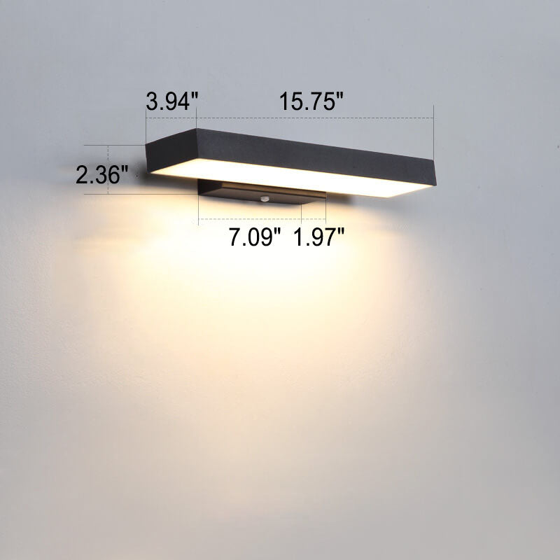 Modern LED Sensor Outdoor Wall Lamp