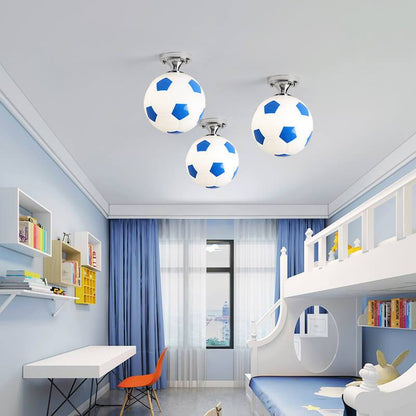 Kids Soccer Ball Ceiling Light