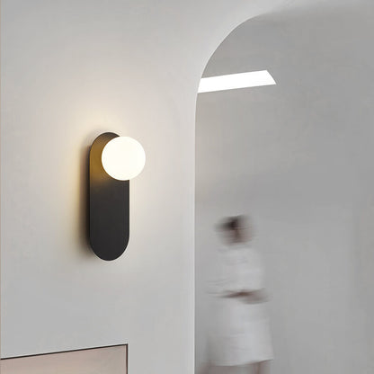 Nordic Minimalist Glass Globe Wall Lamp