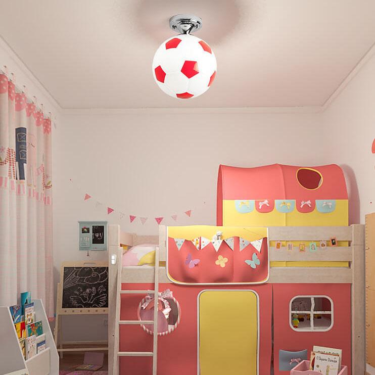 Kids Soccer Ball Ceiling Light