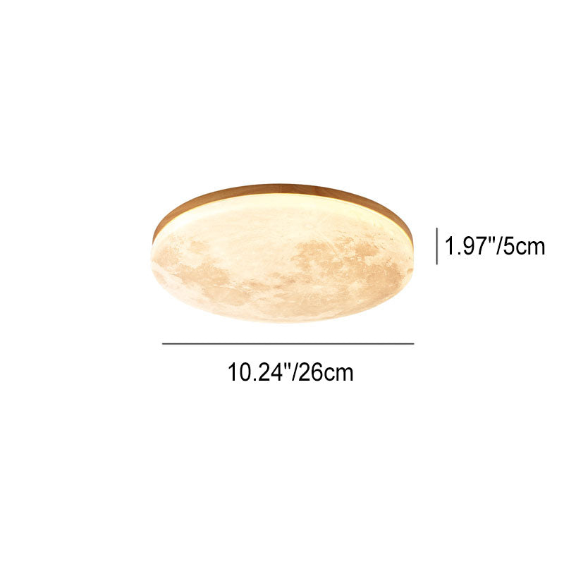 Nordic Minimalist Moon LED Flush Mount Ceiling Light