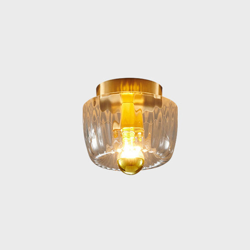 Crystal Sunburst Glow Flush Mount Light