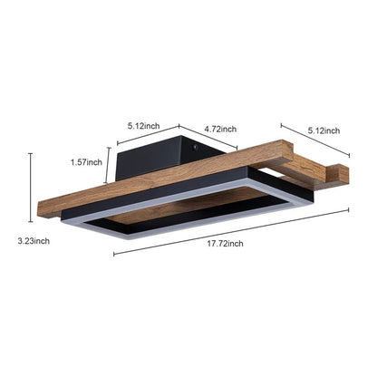 Haven Wood LED Flush Mount Ceiling Light