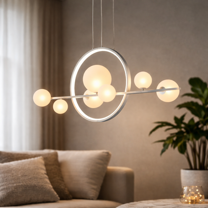 Modern Orb Ring LED Pendant Chandelier