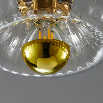 Crystal Sunburst Glow Flush Mount Light