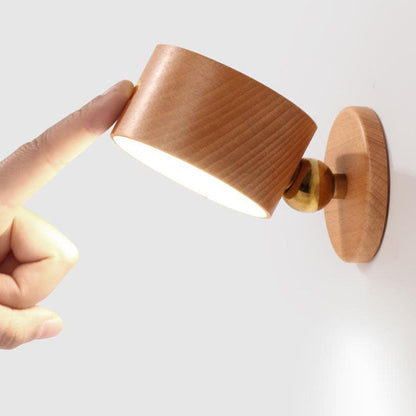 Rechargeable Wooden LED Wall Light