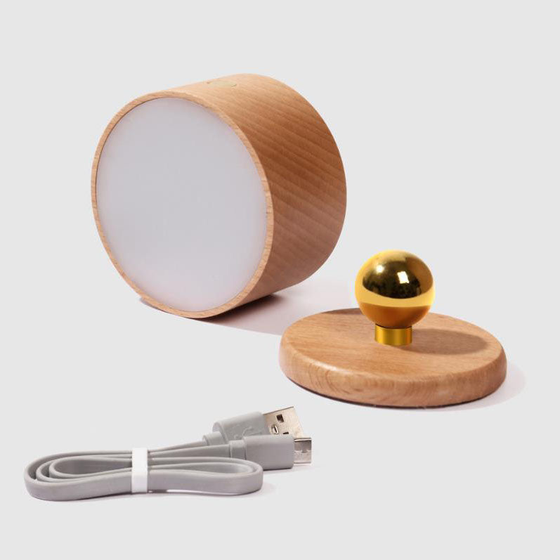 Rechargeable Wooden LED Wall Light