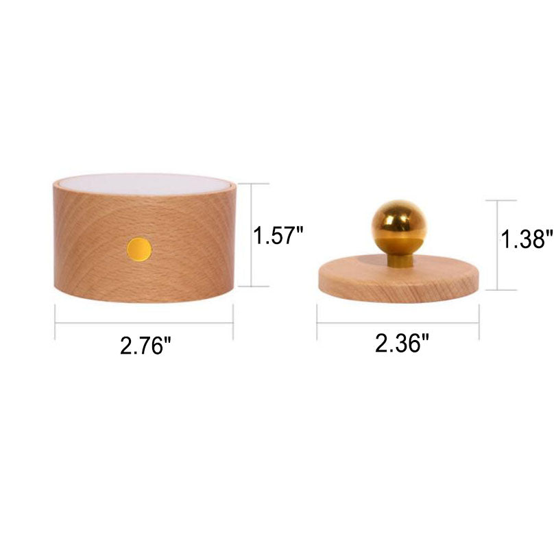 Rechargeable Wooden LED Wall Light