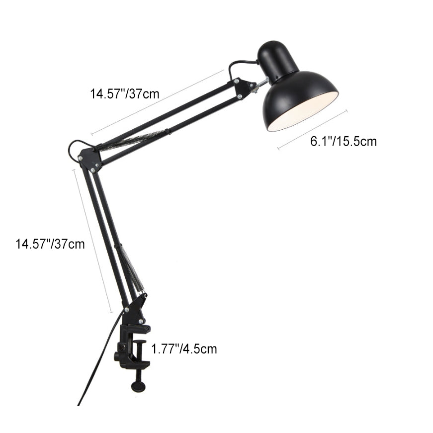 Modern Adjustable Arm Clip Desk Lamp