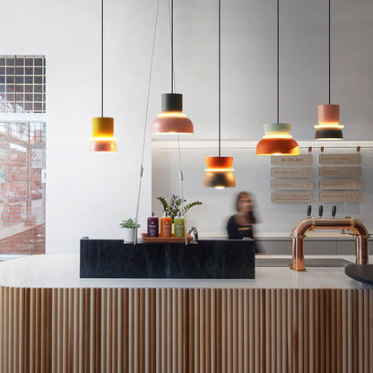 Modern Color Block Minimal Pendant Light