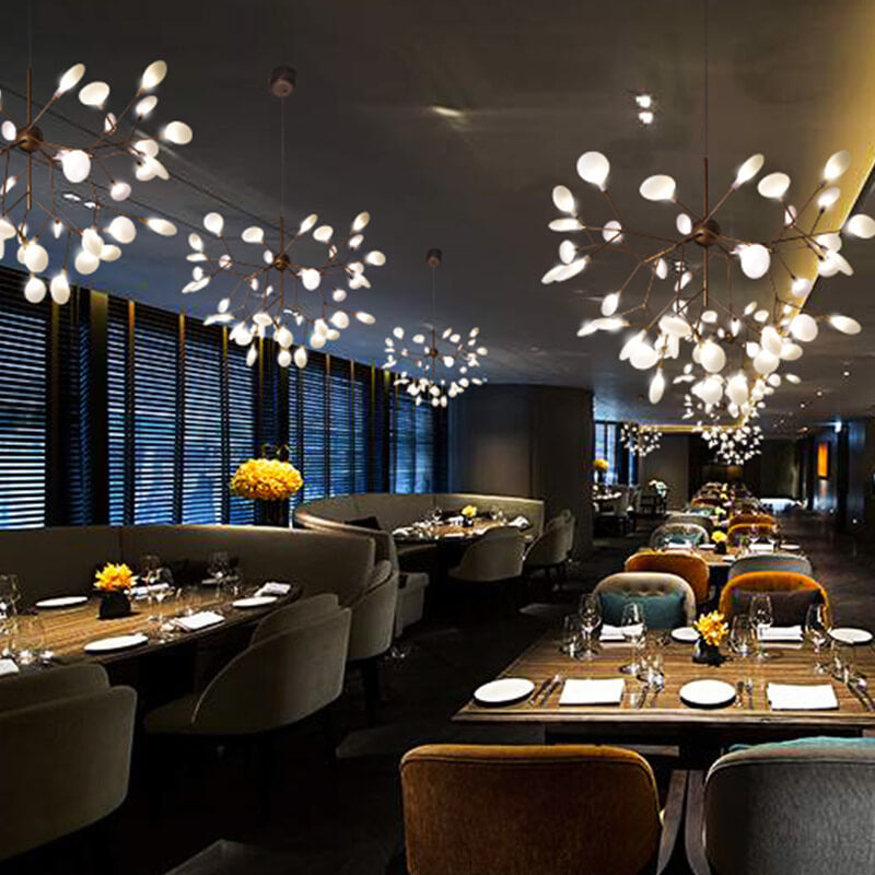 Modern Gold Branch LED Chandelier Light
