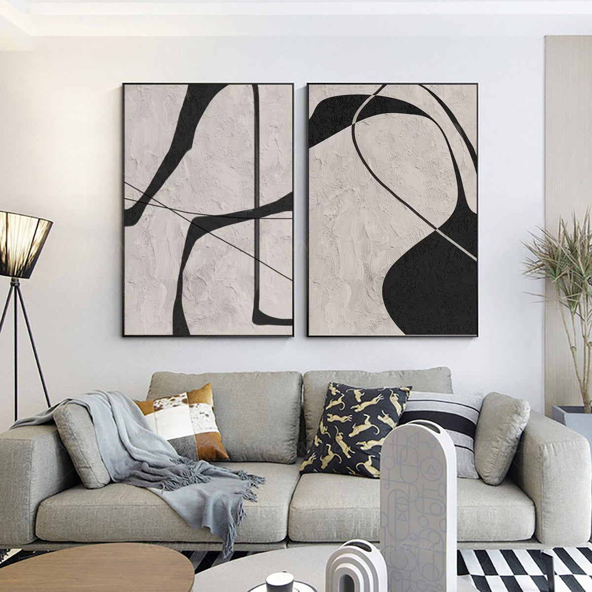 Textured Canvas Painting Set