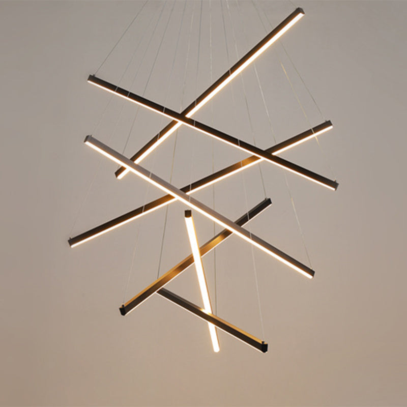 Linear Sticks LED Chandelier
