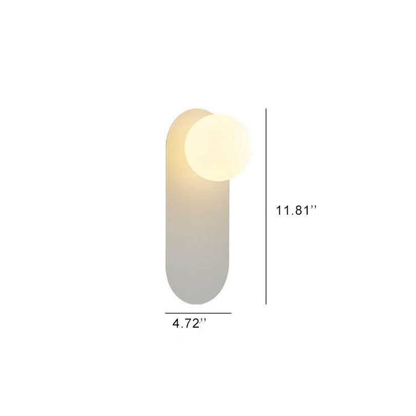 Nordic Minimalist Glass Globe Wall Lamp