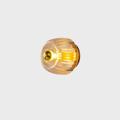 Crystal Sunburst Glow Flush Mount Light