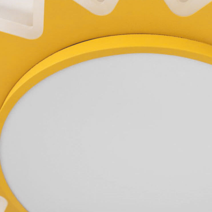 Sun Shape LED Flush Mount Ceiling Light