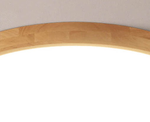 Modern Wood Trim LED Ceiling Light