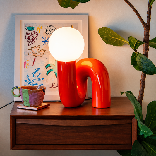 Whimsical Spiral Table Lamp