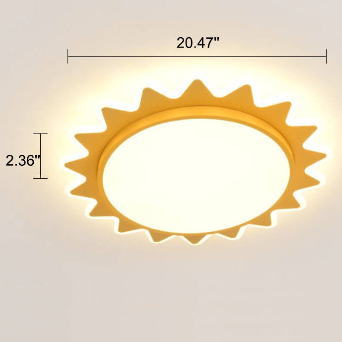 Sun Shape LED Flush Mount Ceiling Light