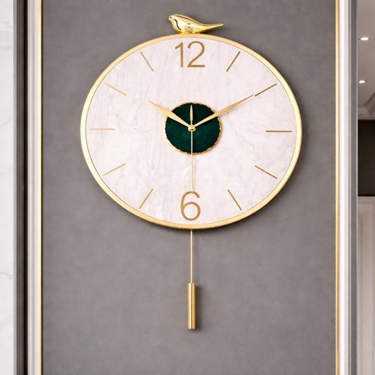 Wall Clock with Pendulum