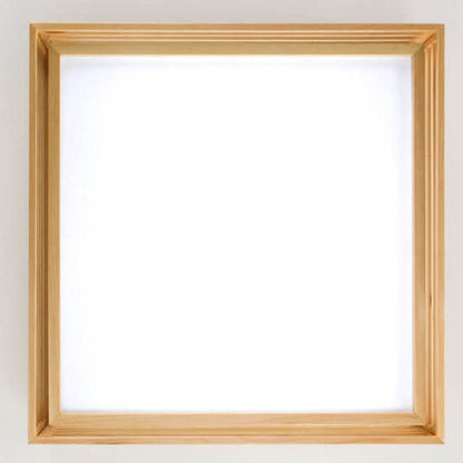 Japanese Style Wooden Frame LED Ceiling Light