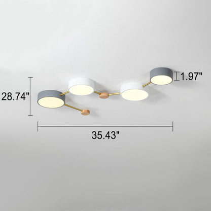 Modern Nordic Multi-Head LED Ceiling Light
